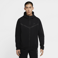 Men's - Nike Tech Fleece Full-Zip Hoodie - Black/Black