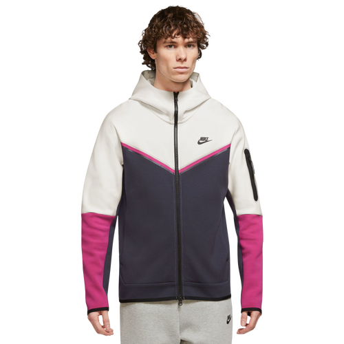 

Nike Mens Nike Tech Fleece Full-Zip Hoodie - Mens Black/Beige/Pink Size XXL