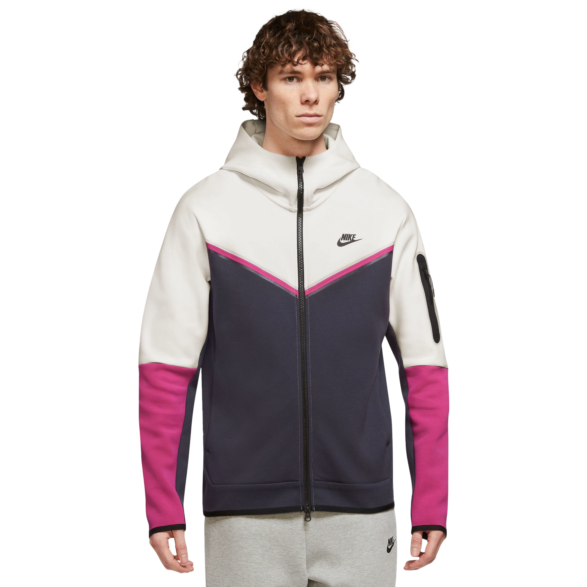 Nike Sportswear Tech Fleece Full-Zip Hoodie Light Thistle Men's - FW23 - US