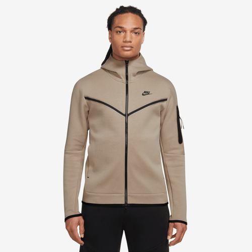 Nike Mens  Tech Fleece Full-zip Hoodie In Beige/black