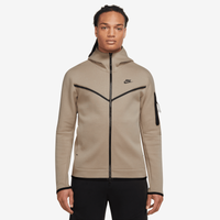 Men's - Nike Tech Fleece Full-Zip Hoodie - Beige/Black