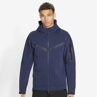 Men's - Nike Tech Fleece Full-Zip Hoodie - Midnight Navy/Black