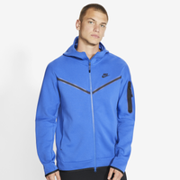 Men's - Nike Tech Fleece Full-Zip Hoodie - Game Royal/Black