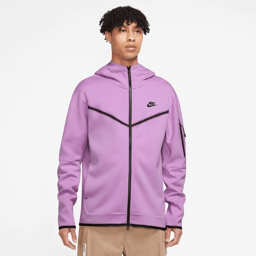 

Nike Mens Nike Tech Fleece Full-Zip Hoodie - Mens Purple/Black Size L