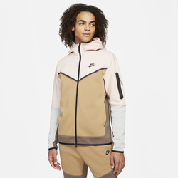Men's - Nike Tech Fleece Full-Zip Hoodie - Pink/Driftwood