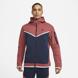 Men's - Nike Tech Fleece Full-Zip Hoodie - Obsidian/Cedar