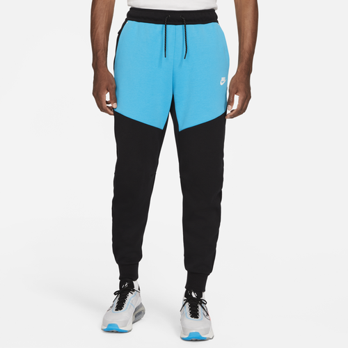 nike tech joggers black and white