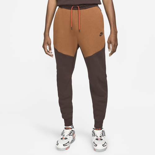 

Nike Mens Nike Tech Fleece Joggers - Mens Beige/Black Size S