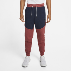 Men's - Nike Tech Fleece Joggers - Brown/Navy