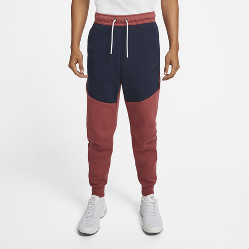 Nike Mens Tech Fleece Joggers In Brown/navy