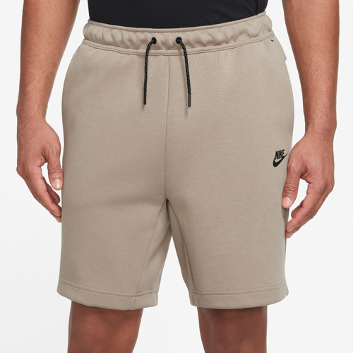 Nike Mens  Tech Fleece Shorts In Beige/black