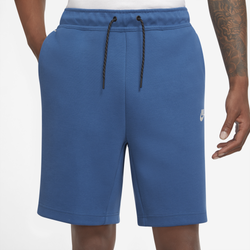 Men's - Nike Tech Fleece Shorts - Dark Marine/Light Bone