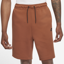 Men's - Nike Tech Fleece Shorts - Burnt Sunrise/Black