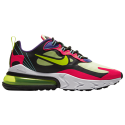 Men's - Nike Air Max 270 React - Black/Volt/Laser Crimson