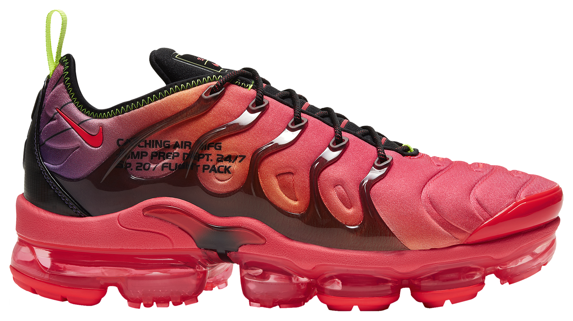 Nike Air VaporMax Plus Detailed With With and Red and Orange Accents