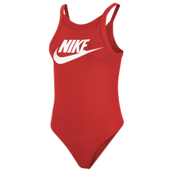 Women's - Nike Essential Bodysuit HBR Tank - Chili Red/White