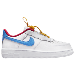 Boys' Preschool - Nike Force 1 Toggle - White/Photo Blue/University Gold