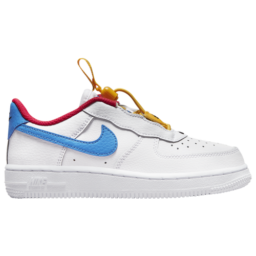 

Nike Boys Nike Force 1 Toggle - Boys' Preschool Basketball Shoes White/Photo Blue/University Gold Size 12.0