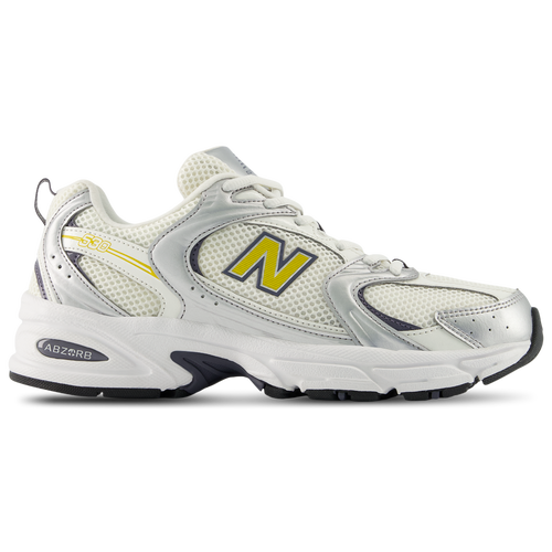 New Balance Women's 530 - Running Shoes Size 09.0 - Silver Metallic/Sea Salt/Yellow