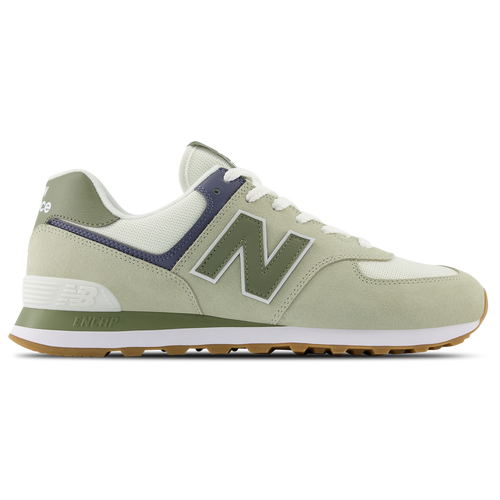 

New Balance Mens New Balance 574 - Mens Running Shoes Grey/Green/White Size 9.5