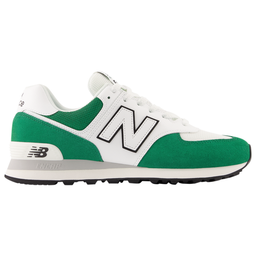 

New Balance Mens New Balance 574 - Mens Shoes White/Green Size 10.0