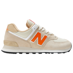 Men's - New Balance 574 - Tan/White/Orange