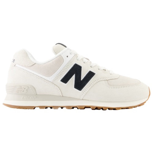 

New Balance Mens New Balance 574 - Mens Running Shoes White/Black/Gum Size 9.0