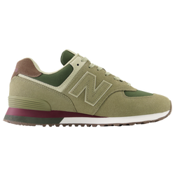 Men's - New Balance 574 - White/Maroon/Olive