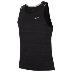 Men's - Nike Dry Miler Tank - Black/Reflective Silver
