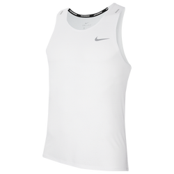 Men's - Nike Dry Miler Tank - White/Reflective Silver