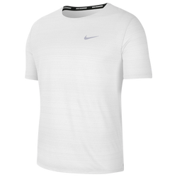 Men's - Nike Dry Miler Short Sleeve Top - White/Reflective Silver