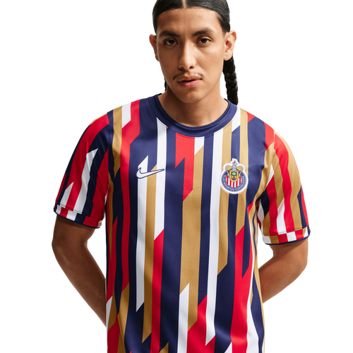 Nike Mens Chivas CDG Dri-FIT Short Sleeve Prematch Top - - Loyal Blue / White