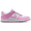 Nike Dunk Low N - Girls' Grade School White/Pink Rise
