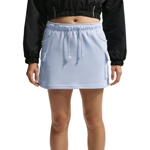  - Nike NSW Phoenix Fleece Cargo Mini Skirt - Hydrogen Blue/Sail