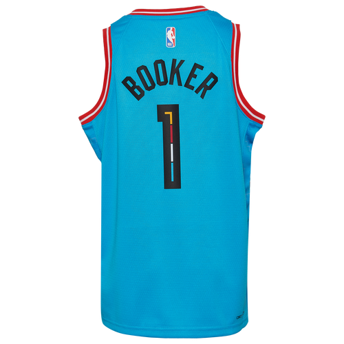 

Nike Boys Devin Booker Nike Suns City Edition Swingman Player Jersey - Boys' Grade School Blue/Red Size L