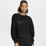 Nike Get Fit Fleece Crew - Women's Black/Dark Smoke Gray