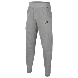 Boys' Grade School - Nike NSW Tech Fleece Pants - Black/Dk Grey Heather