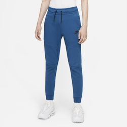 Girls' Grade School - Nike Tech Fleece Pants - Orange/Blue