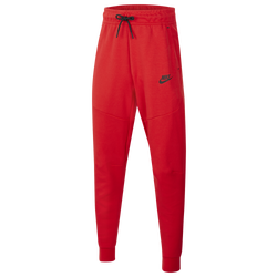 Boys' Grade School - Nike NSW Tech Fleece Pants - University Red/Black