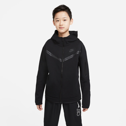 Girls' Grade School - Nike NSW Tech Fleece Full-Zip - Black/Black