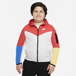 Boys' Grade School - Nike NSW Tech Fleece Full-Zip - Red/Multicolor