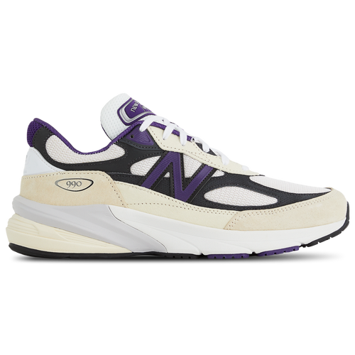 

New Balance Mens New Balance 990 V6 - Mens Shoes White/Black/Purple Size 07.5