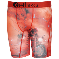 Boys' Grade School - Ethika Graphic Briefs - Orange/Black