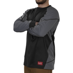 Men's - Rawlings Dugout Fleece Pullover - Black