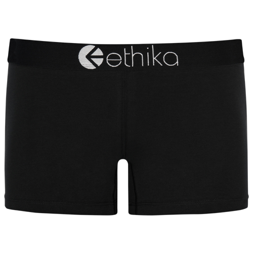 

Girls Ethika Ethika Basic Midnight Underwear - Girls' Grade School Black/White Size S