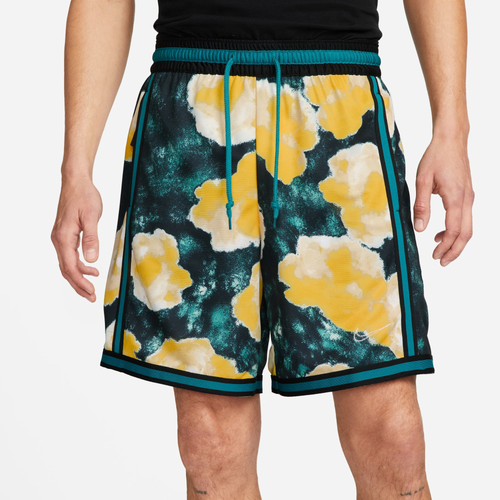 

Nike Mens Nike Dry DNA+ Floral Shorts - Mens Black/Yellow Size M