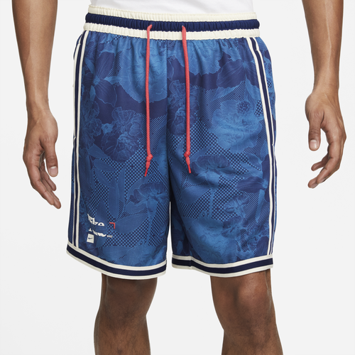 

Nike Mens Nike Dry DNA+ Floratone Shorts - Mens Blue/White Size M