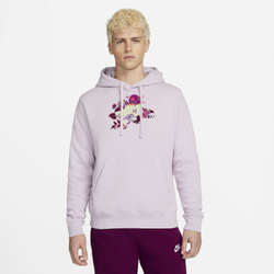 Men's - Nike NSW Club Pullover BB Hoodie - Lilac/White