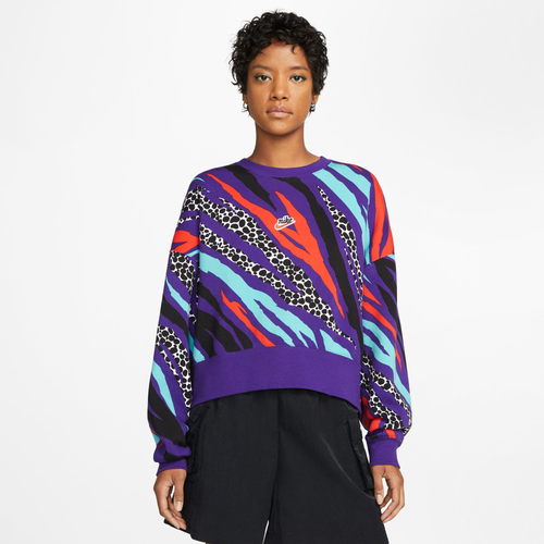 

Nike Womens Nike NSW Crew Fleece Airloom - Womens Multi Color Size L