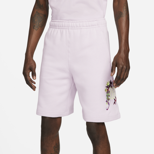 

Nike Mens Nike Club Shorts - Mens Lilac/White Size S